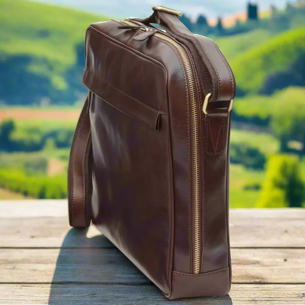 Vachetta Leather Messenger | Travel & Everyday Use