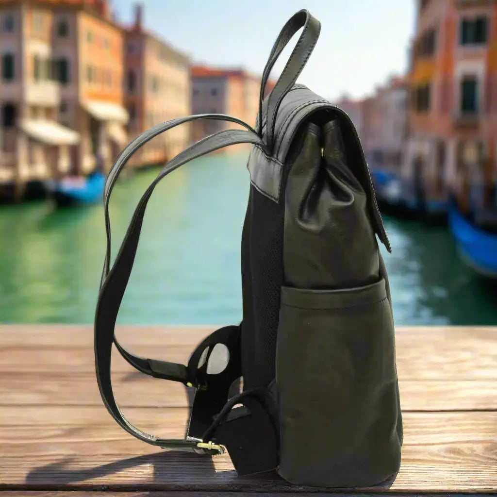 Leather laptop backpack | Work & Travel