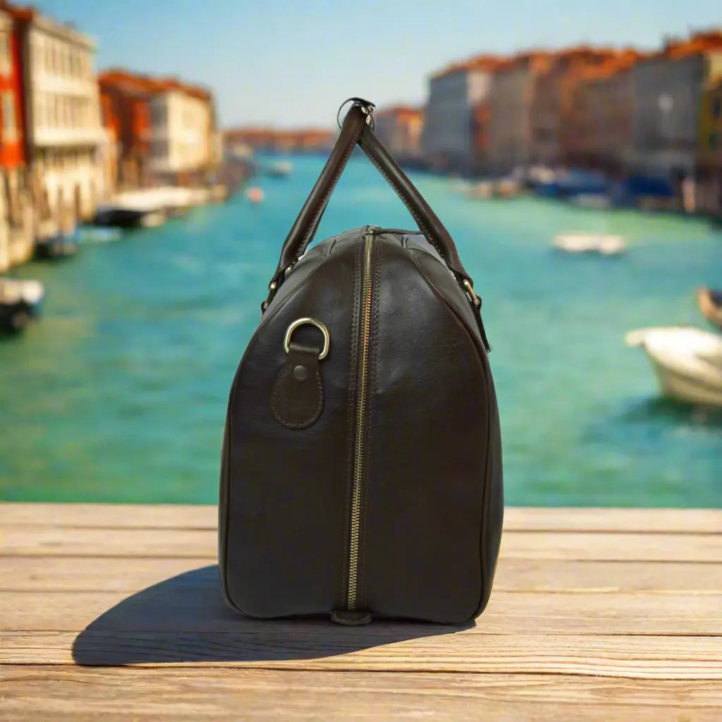 Full Grain Leather Large Travel Bag | Weekend & Business Trips