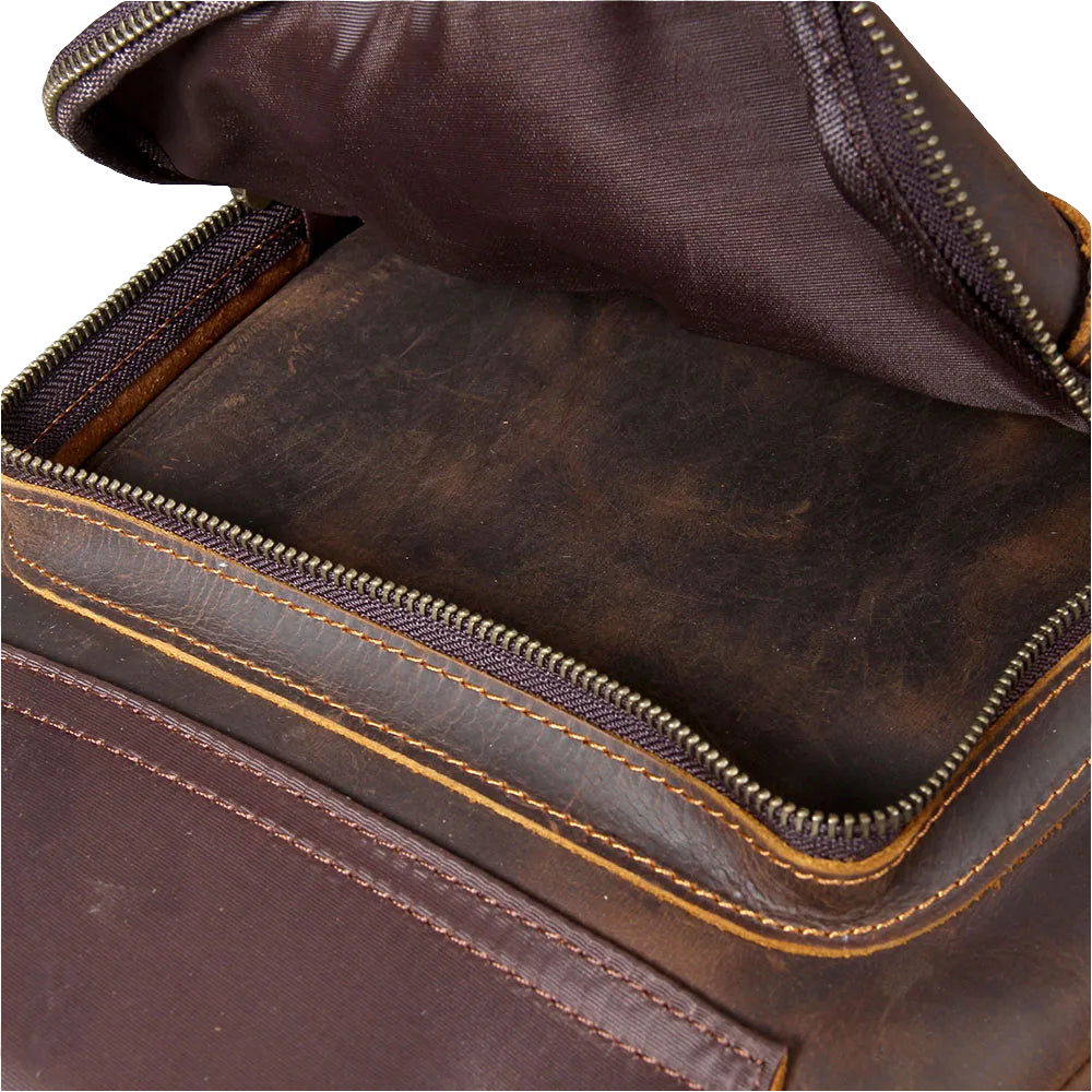 Vintage Crazy Horse Leather Backpack | Laptop & Travel Bag