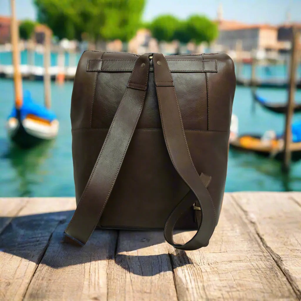Full Grain Leather Backpack | Travel & Work