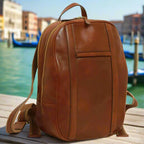 Soft Calfskin Leather Laptop Backpack | Travel & Work