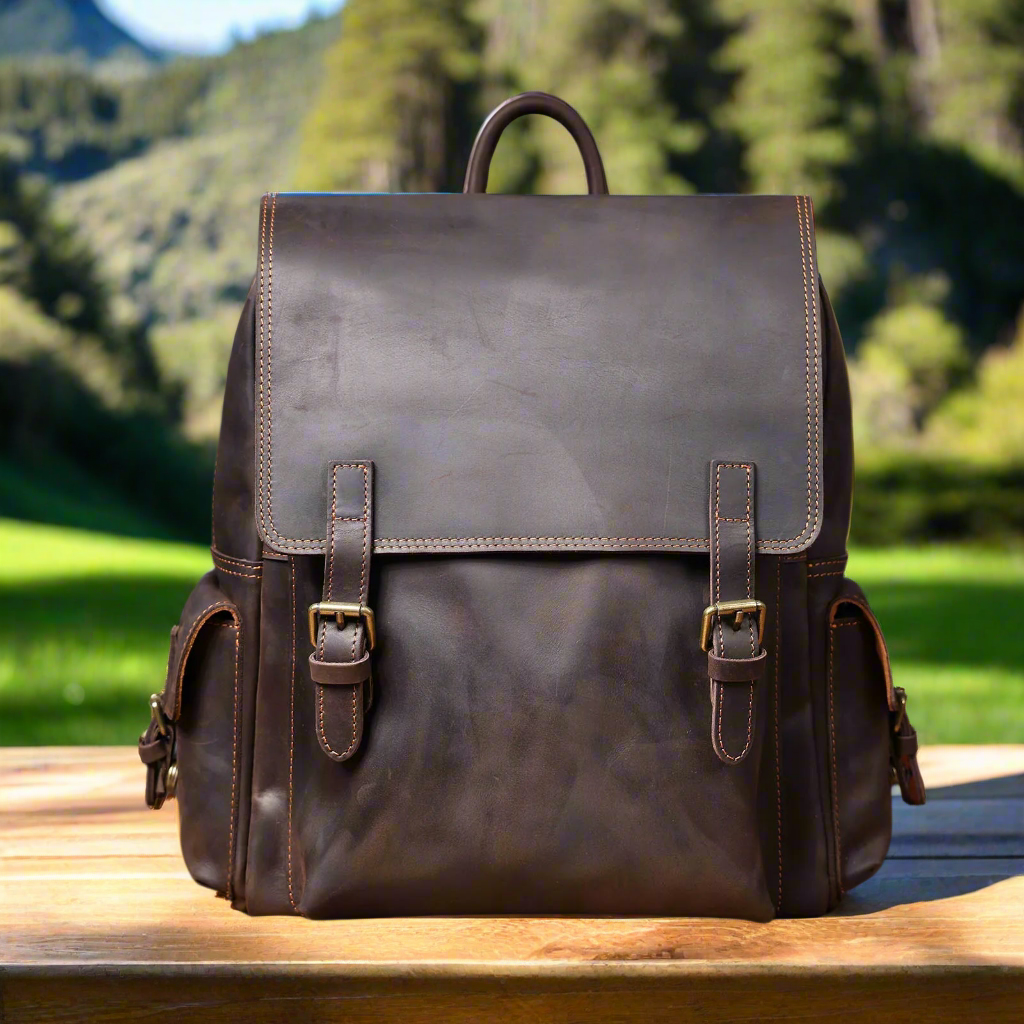 Versatile Premium Leather Backpack | Travel & Work