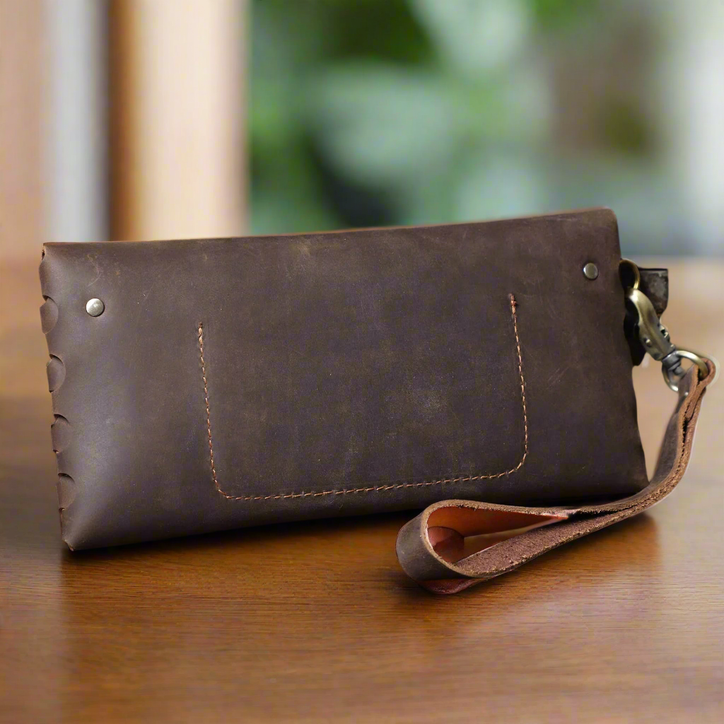 Genuine Leather Long Wallet | Travel & Daily Use