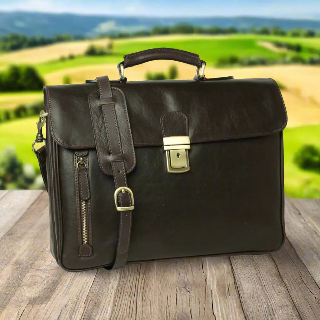 Full Grain Leather Briefcase | Office & Business