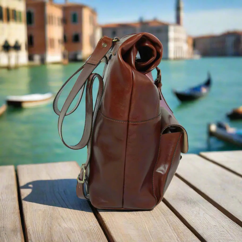 Full Grain Leather Backpack | Travel & Work