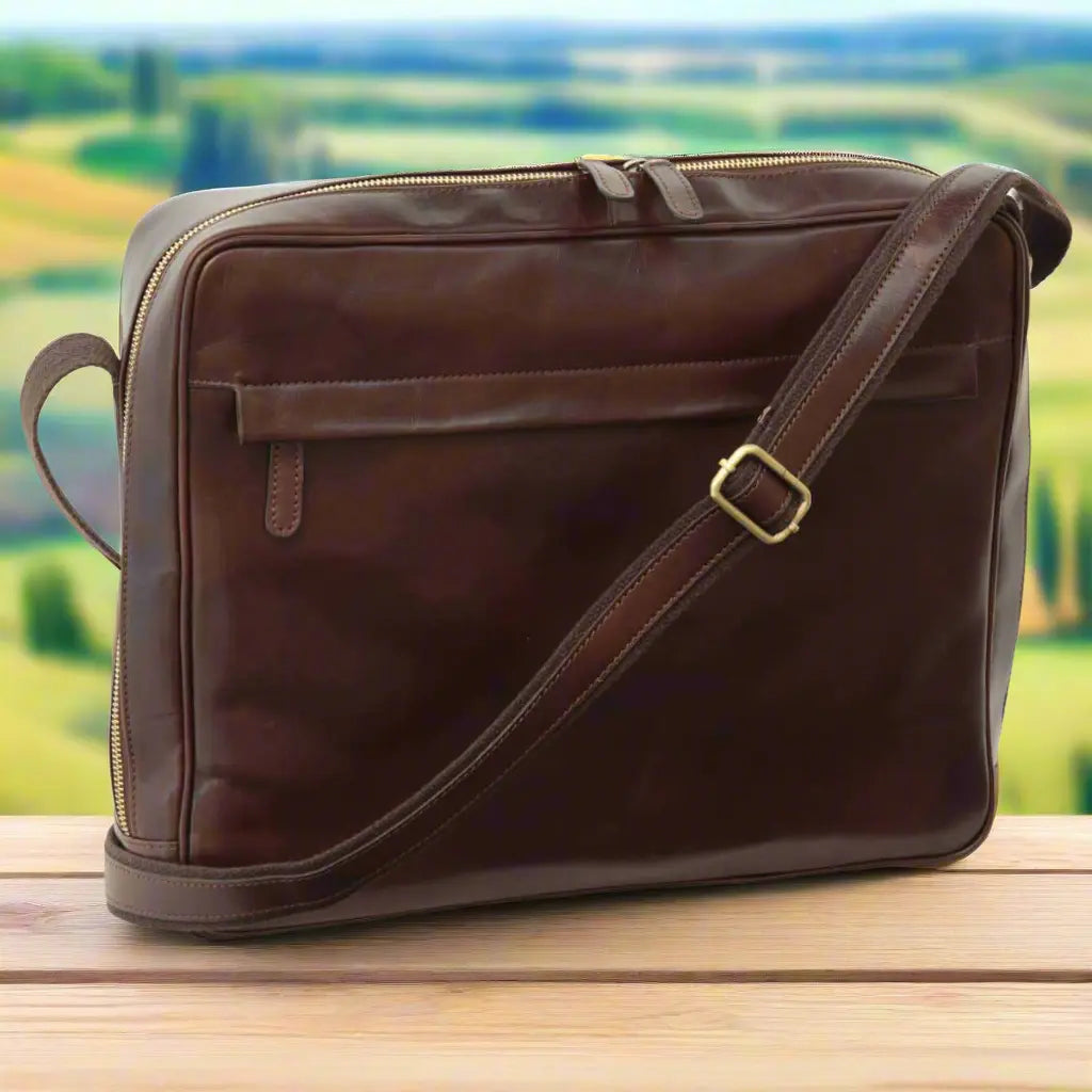 Vachetta Leather Messenger | Travel & Everyday Use