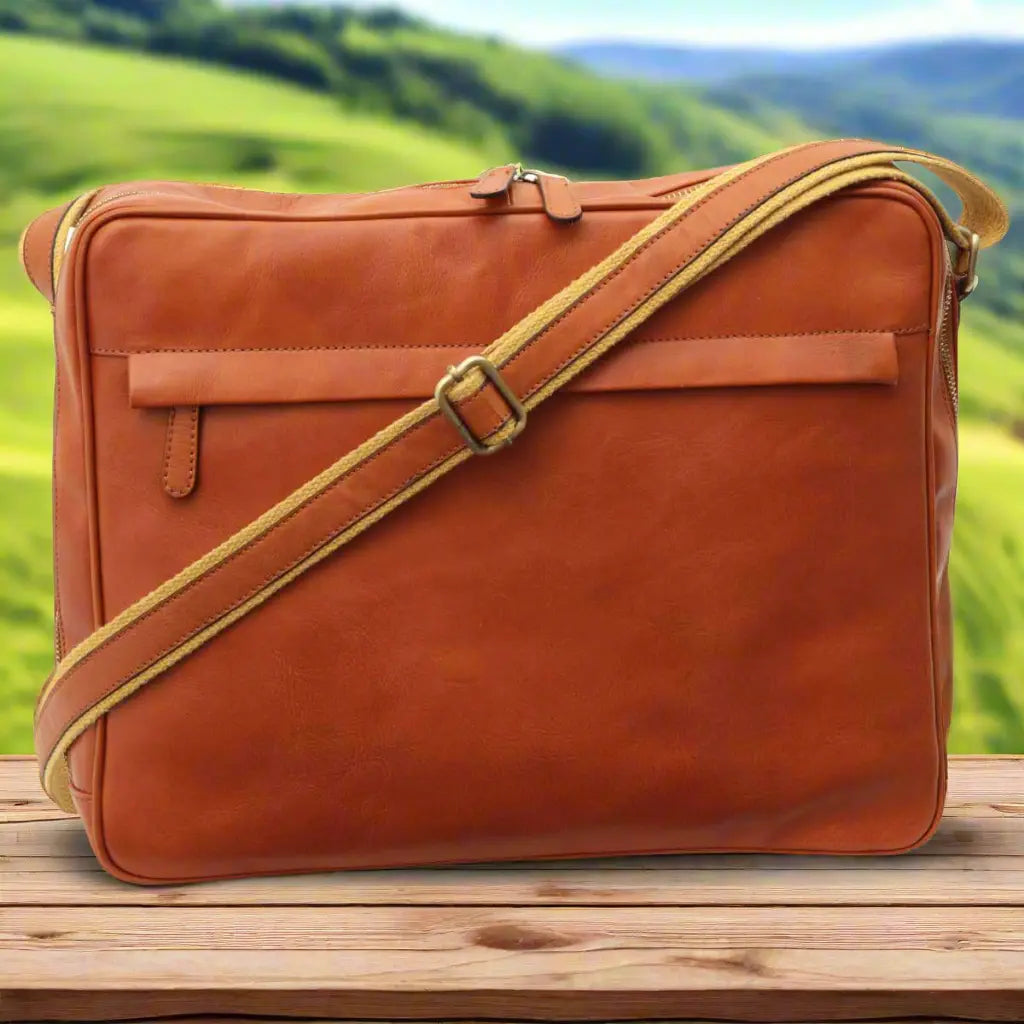 Vachetta Leather Messenger | Travel & Everyday Use