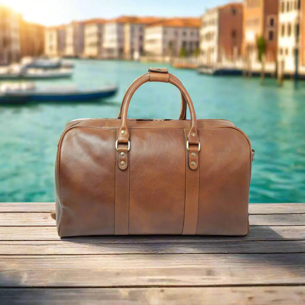 Full Grain Leather Large Travel Bag | Weekend & Business Trips