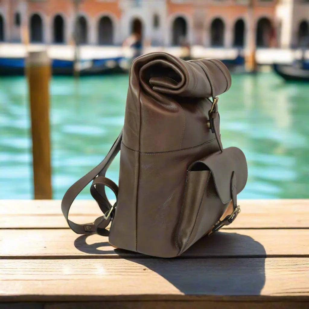 Full Grain Leather Backpack | Travel & Work