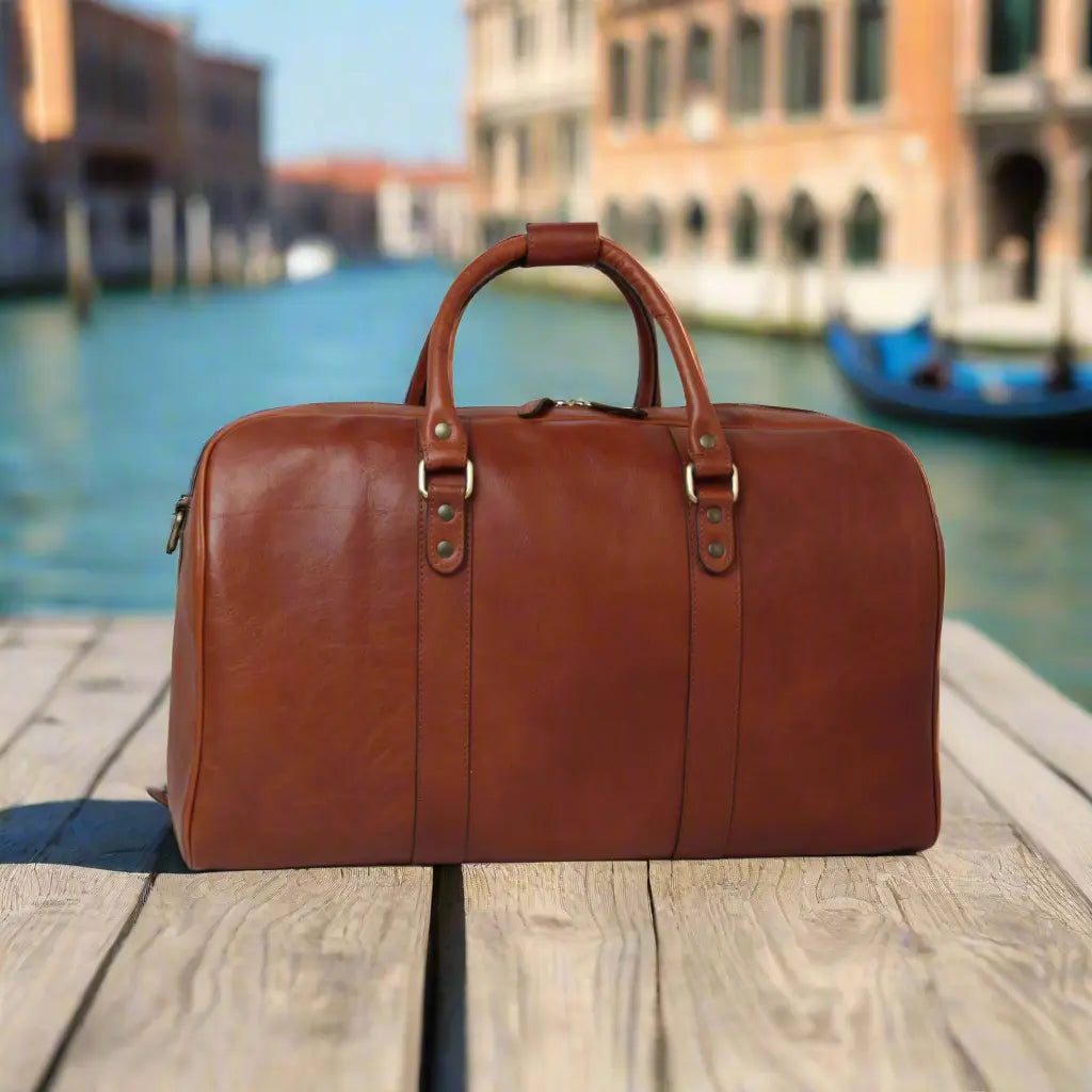 Full Grain Leather Large Travel Bag | Weekend & Business Trips