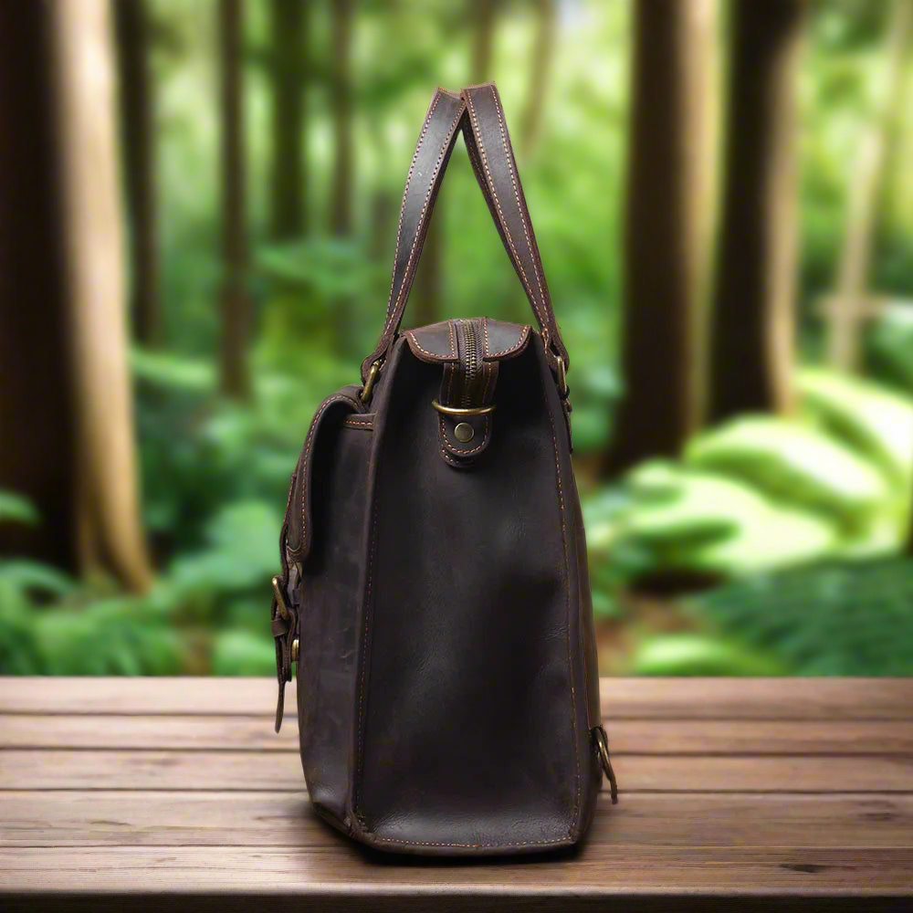 Slim Premium Leather Daypack | Travel & Daily Use