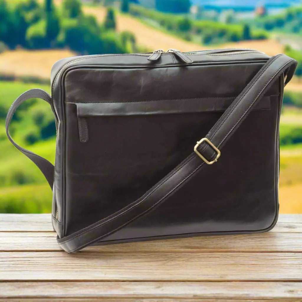 Vachetta Leather Messenger | Travel & Everyday Use