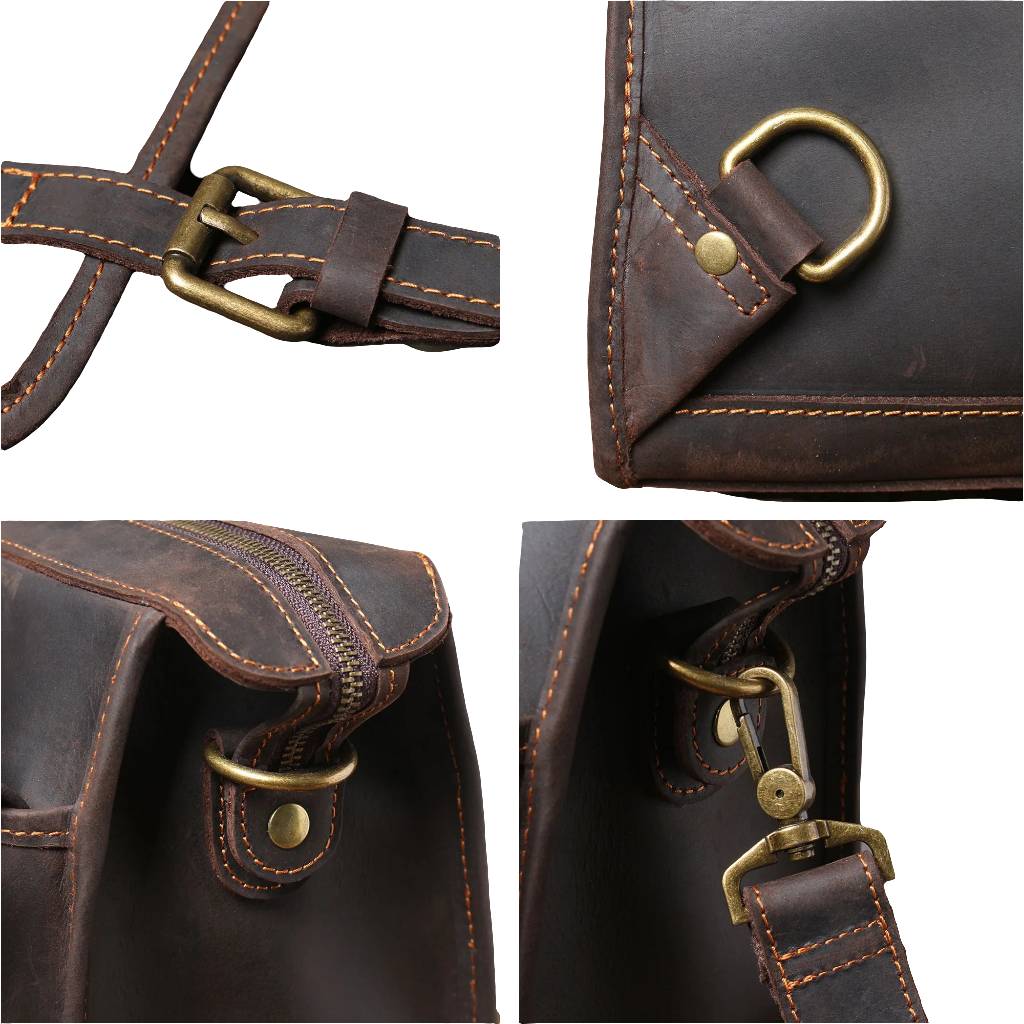 Slim Premium Leather Daypack | Travel & Daily Use