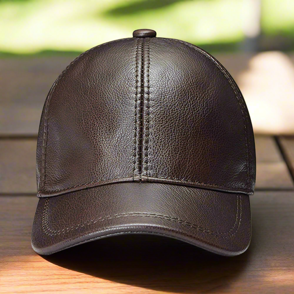 Genuine Leather Baseball Cap | Sports