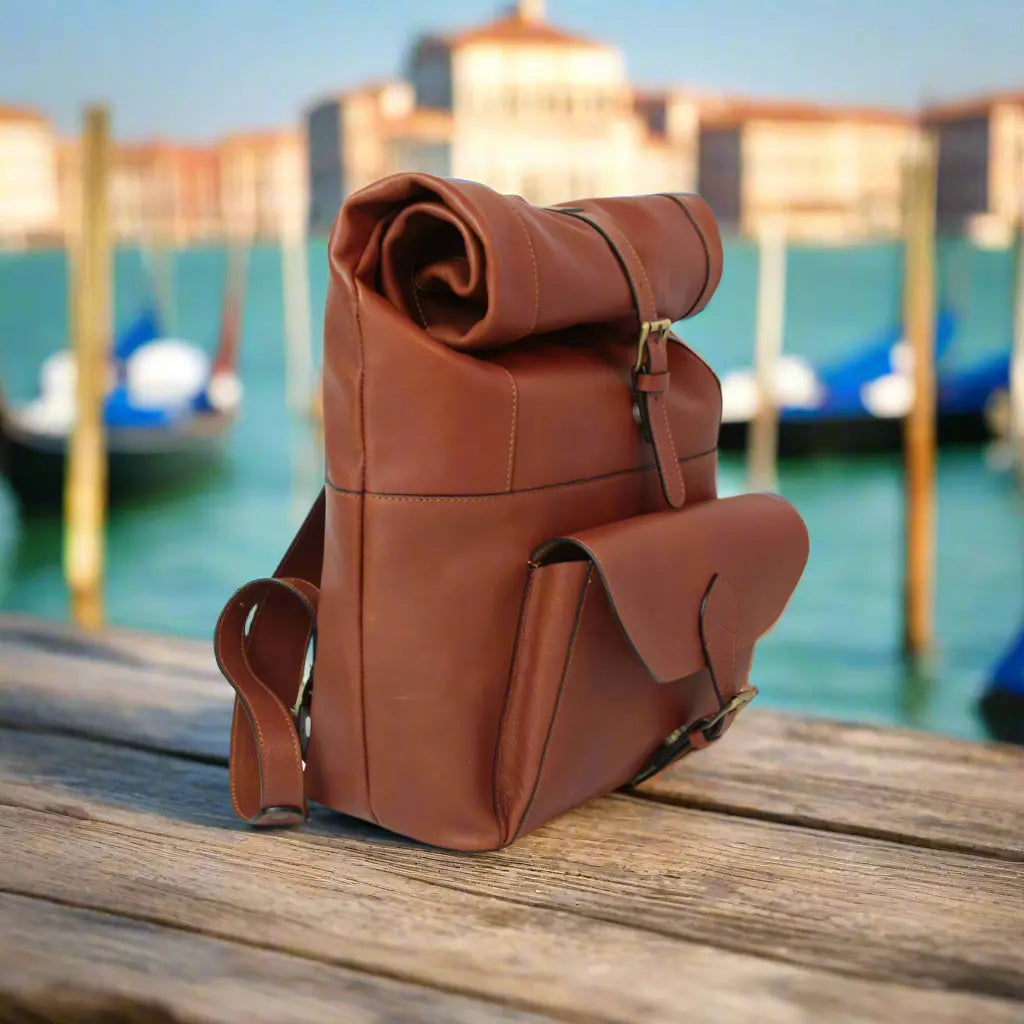 Full Grain Leather Backpack | Travel & Work