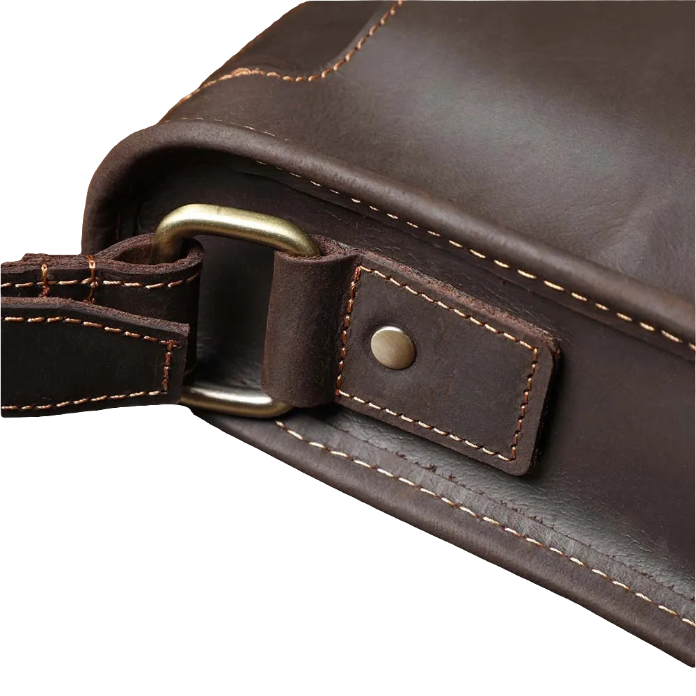 Soft Boxy Leather Crossbody Bag | Travel & Casual