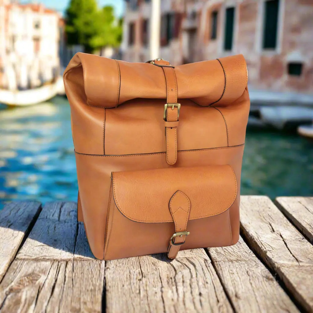 Full Grain Leather Backpack | Travel & Work