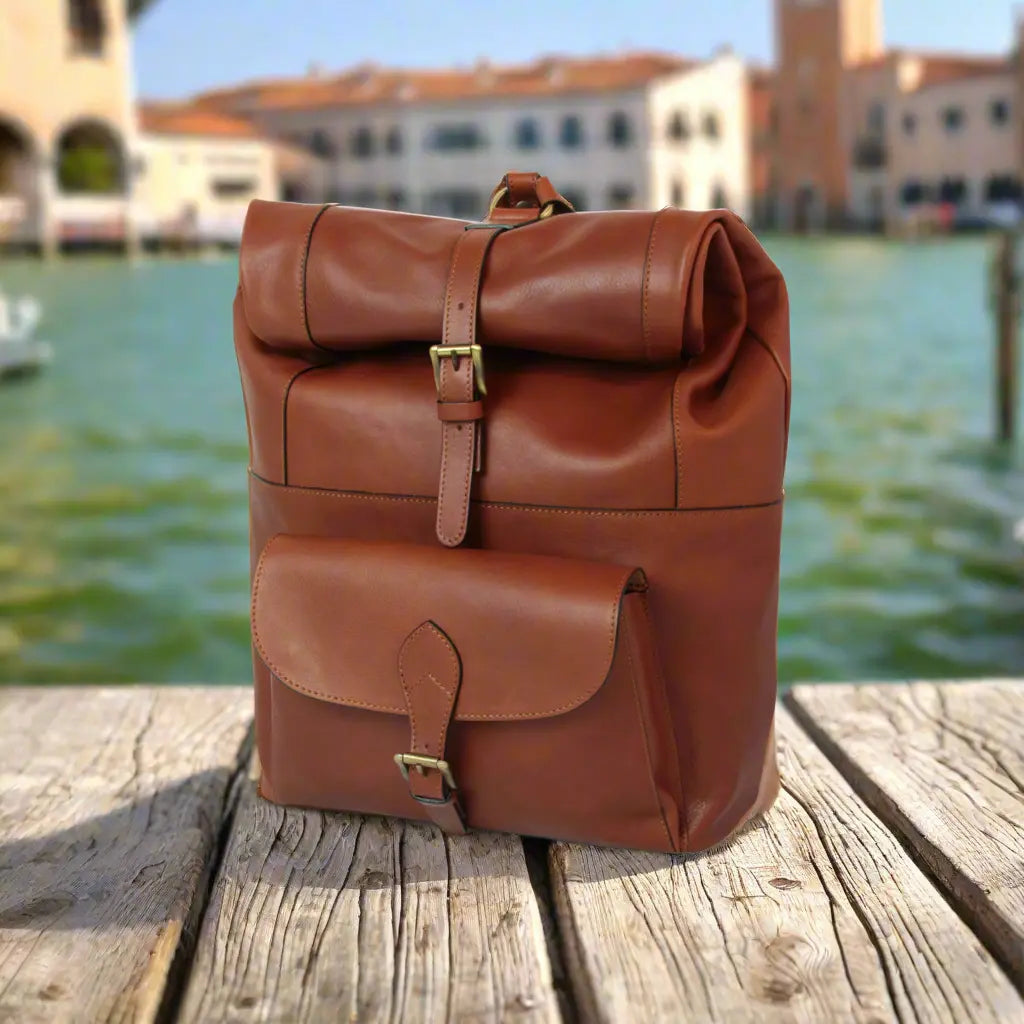 Full Grain Leather Backpack | Travel & Work