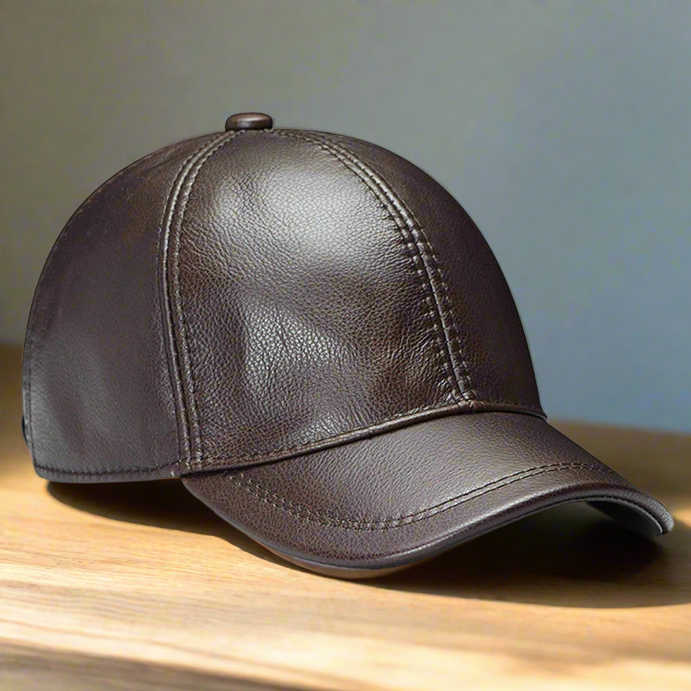 Genuine Leather Baseball Cap | Sports
