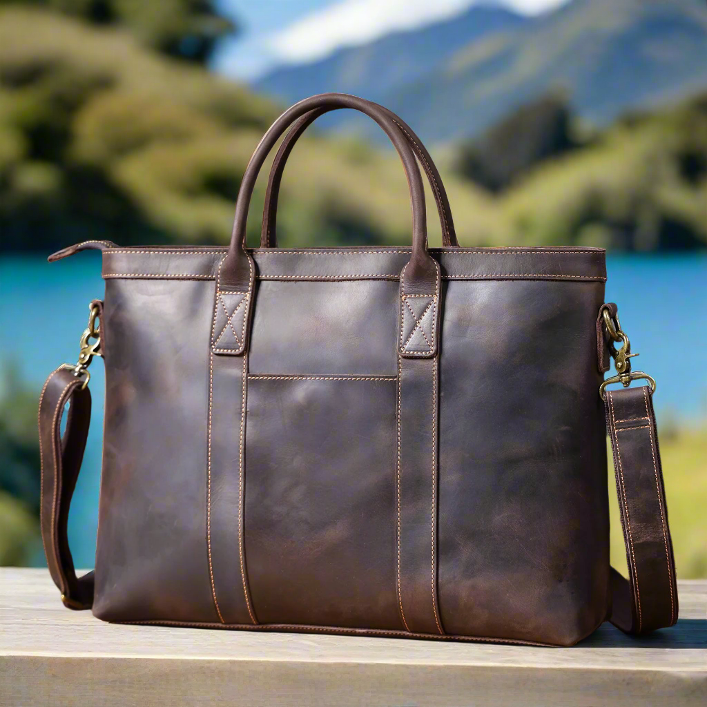Professional Premium Leather 16 inch Laptop Bag | Work & Office