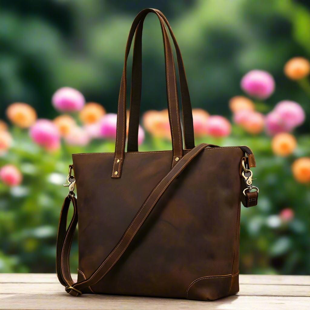 Soft Leather Crossbody Tote | Everyday Bag