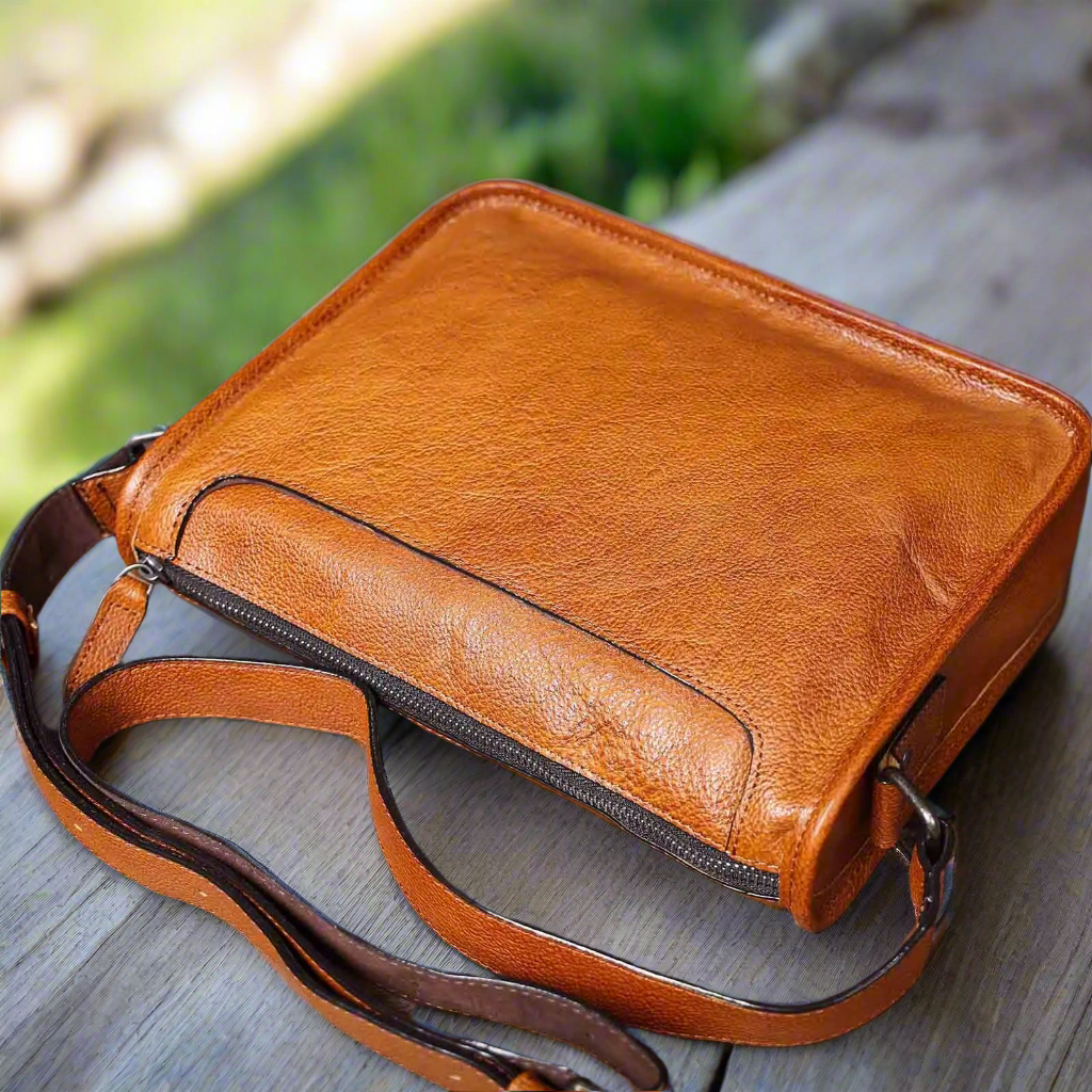 Soft Leather Crossbody Bag | Casual & Daily Use
