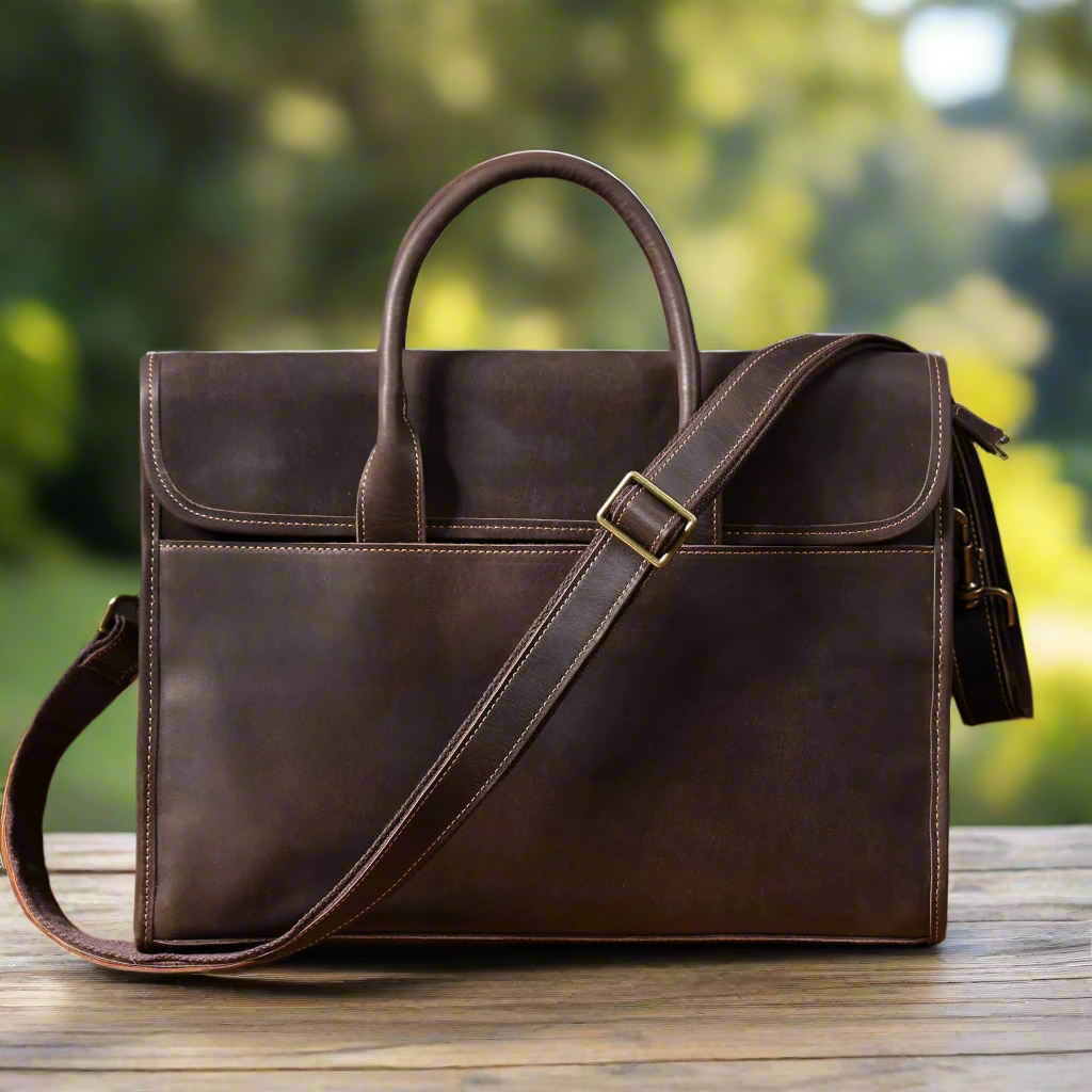 Boxy Leather 14 inch Laptop Bag | Work & Office