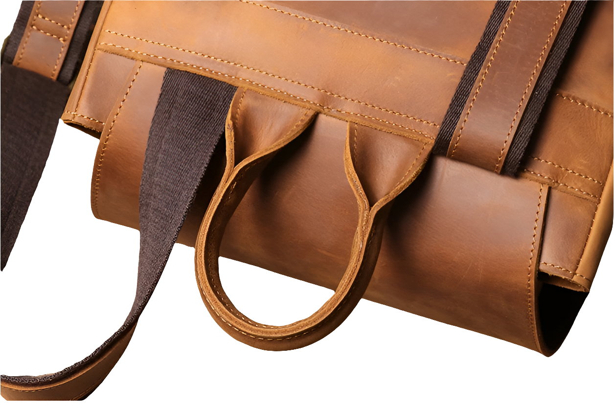 Genuine Leather Laptop Backpack | Travel & Work