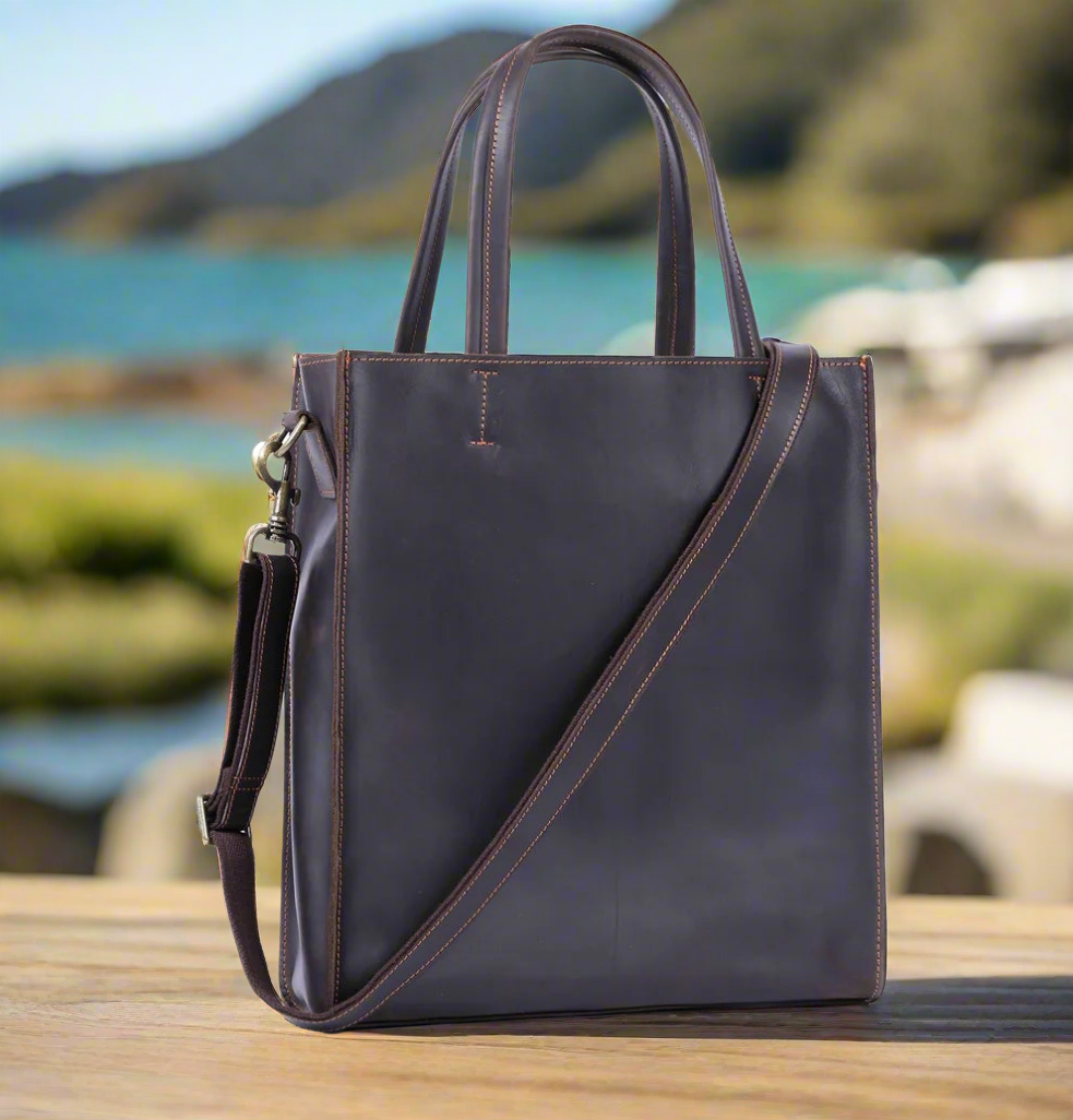 Lightweight Leather Carry/Tote Bag | Work & Casual