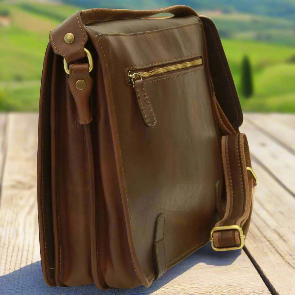 Calfskin Nappa Messenger Bag | Everyday Use & Casual