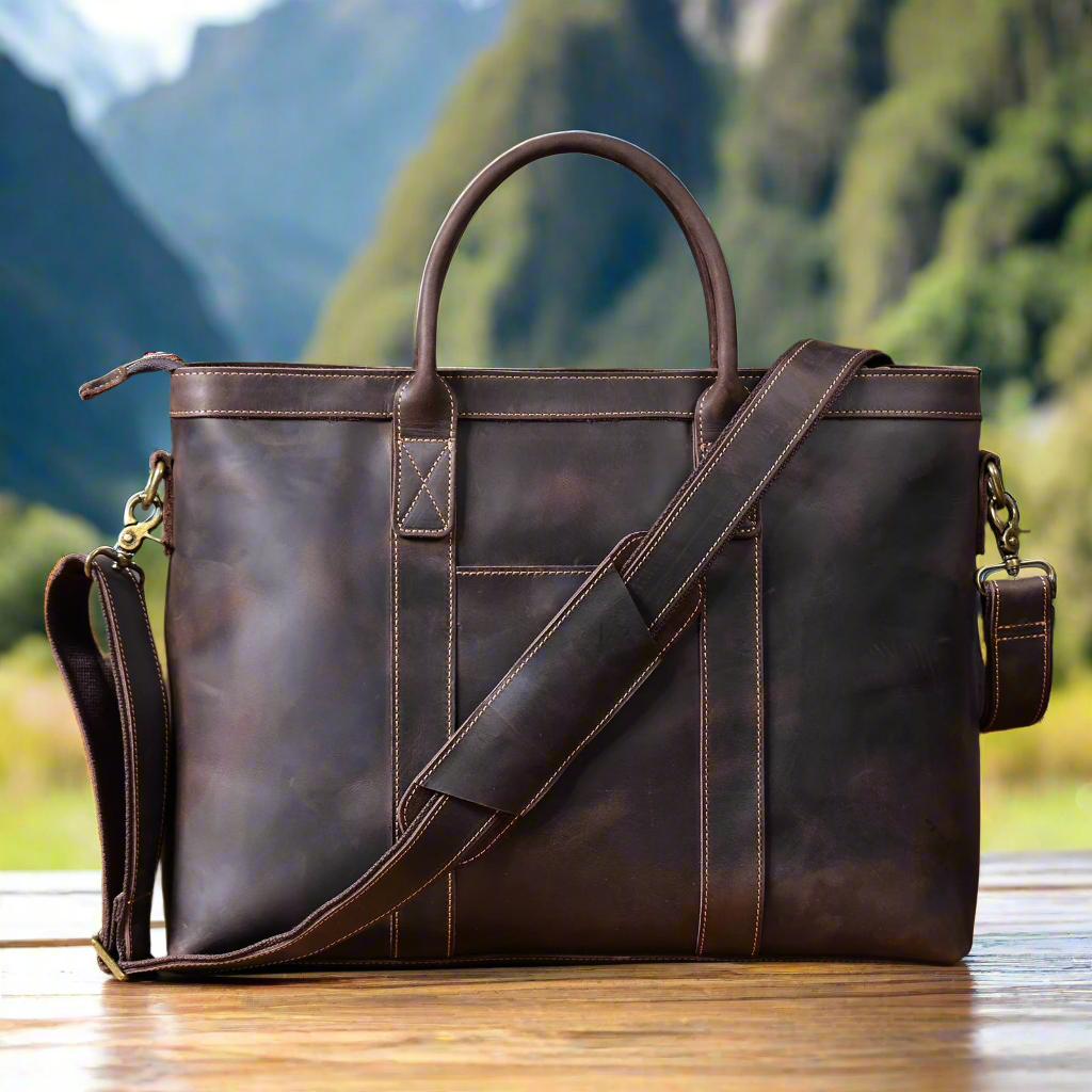 Professional Premium Leather 16 inch Laptop Bag | Work & Office