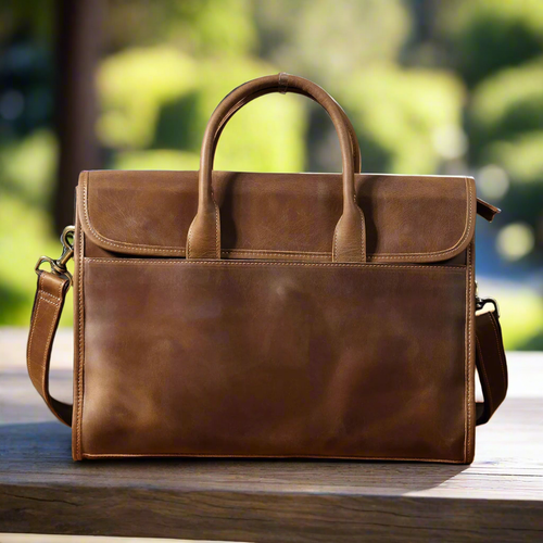 Boxy Leather 14 inch Laptop Bag | Work & Office