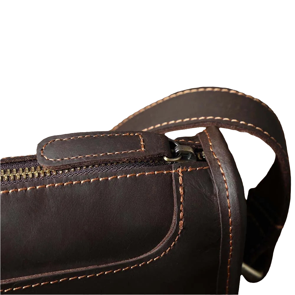Soft Boxy Leather Crossbody Bag | Travel & Casual