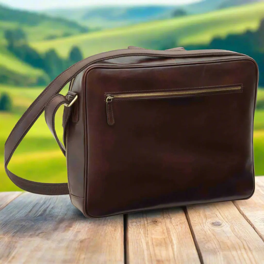 Vachetta Leather Messenger | Travel & Everyday Use