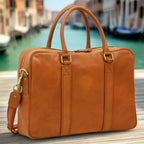 Soft Calfskin Leather Briefcase | Business & Office