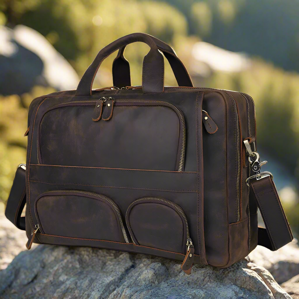 Executive Leather Laptop Bag | Work