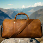 Men’s Full-Grain Leather Duffle Bag | Travel & Gym