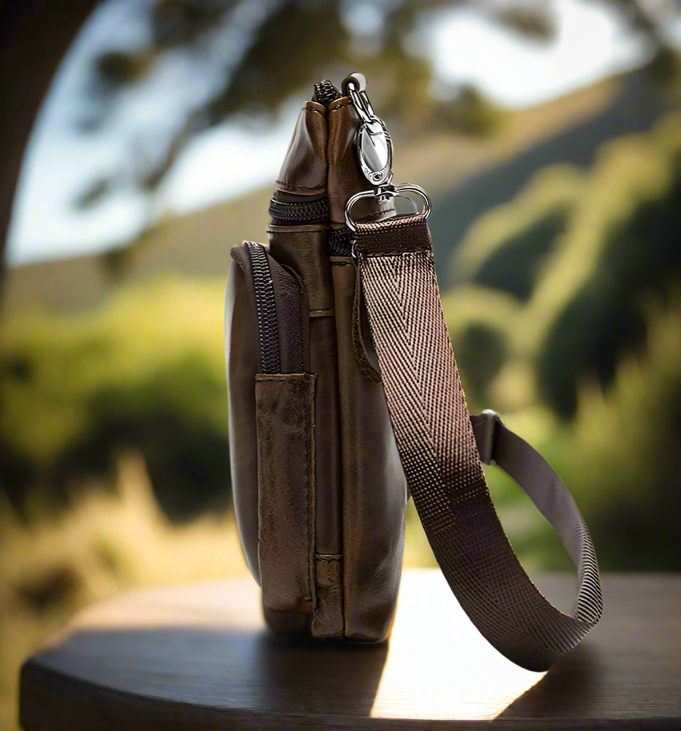 Genuine Leather Classic Crossbody Bag | Travel & Casual