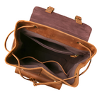 Genuine Leather Laptop Backpack | Travel & Work