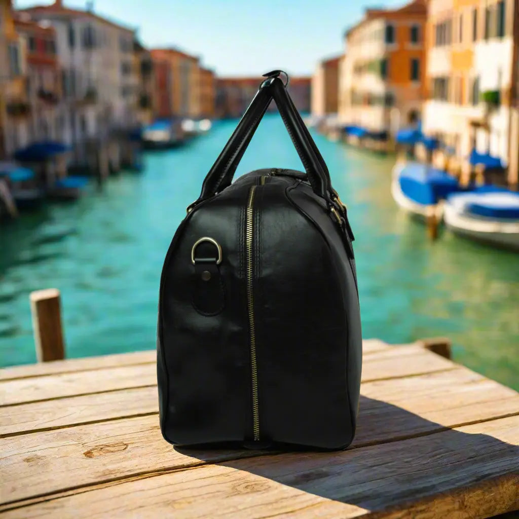 Full Grain Leather Large Travel Bag | Weekend & Business Trips