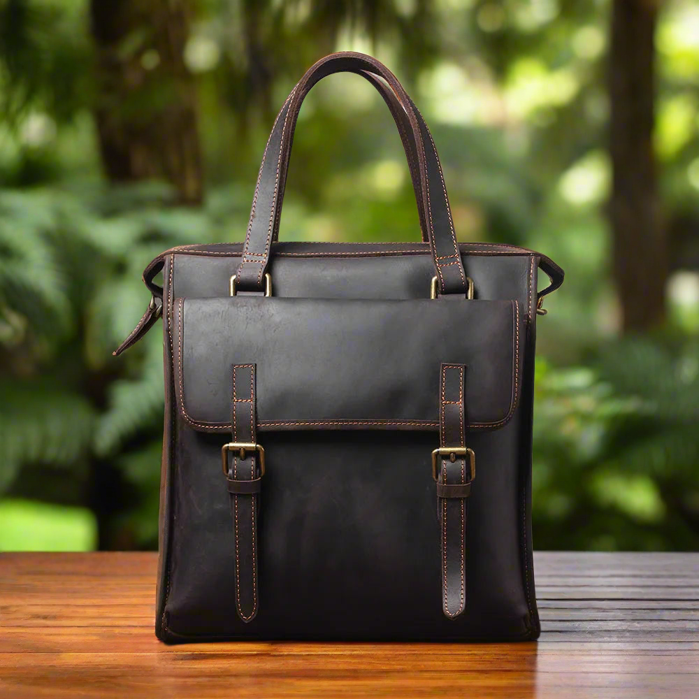 Slim Premium Leather Daypack | Travel & Daily Use