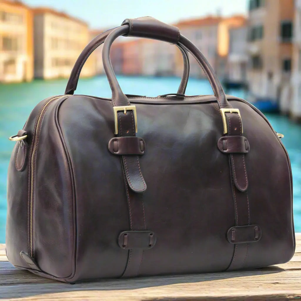 Cowhide Leather Duffel Bag | Travel & Business