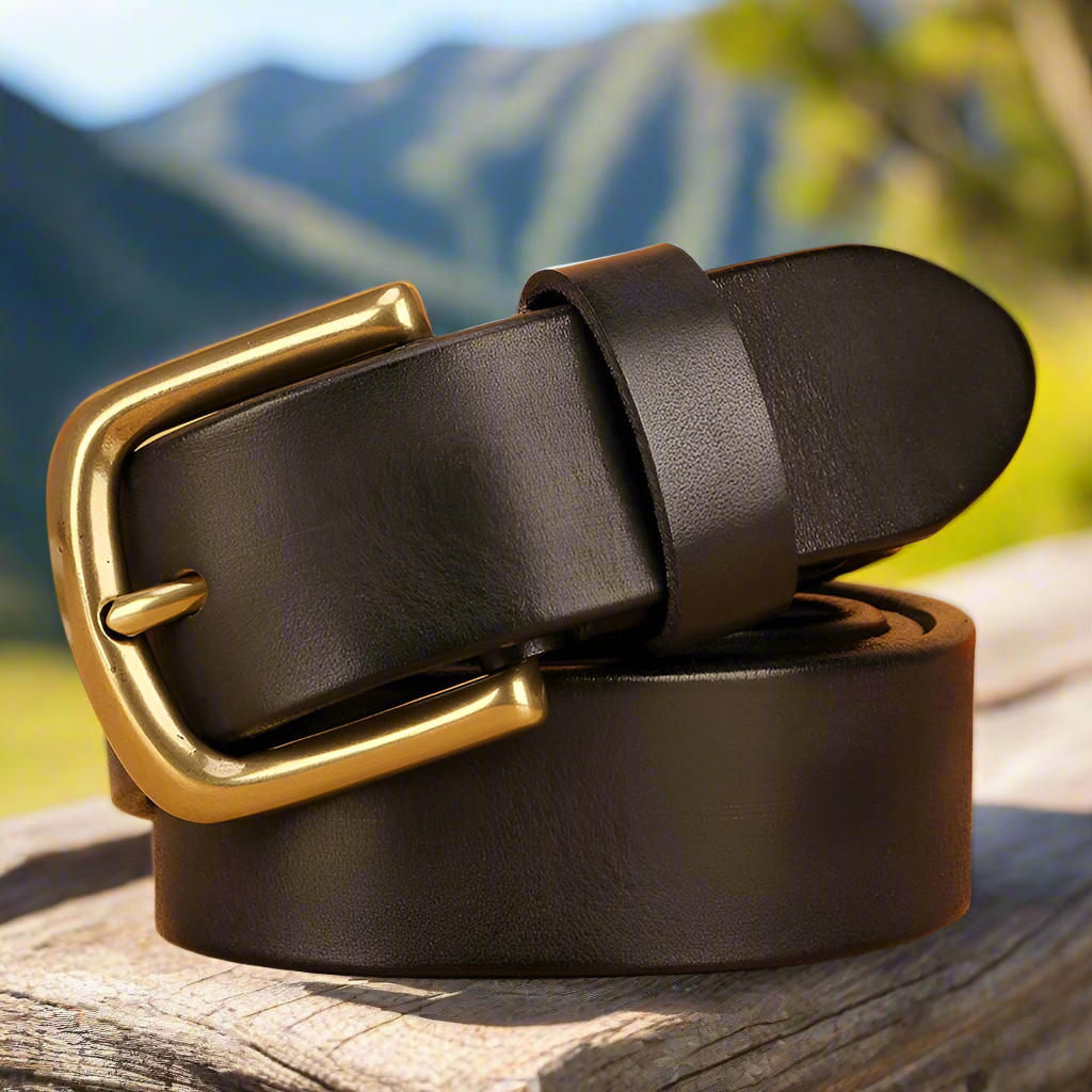 Full-Grain Cowhide Leather Belt | Work & Everyday Use