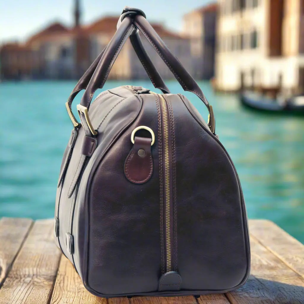Cowhide Leather Duffel Bag | Travel & Business