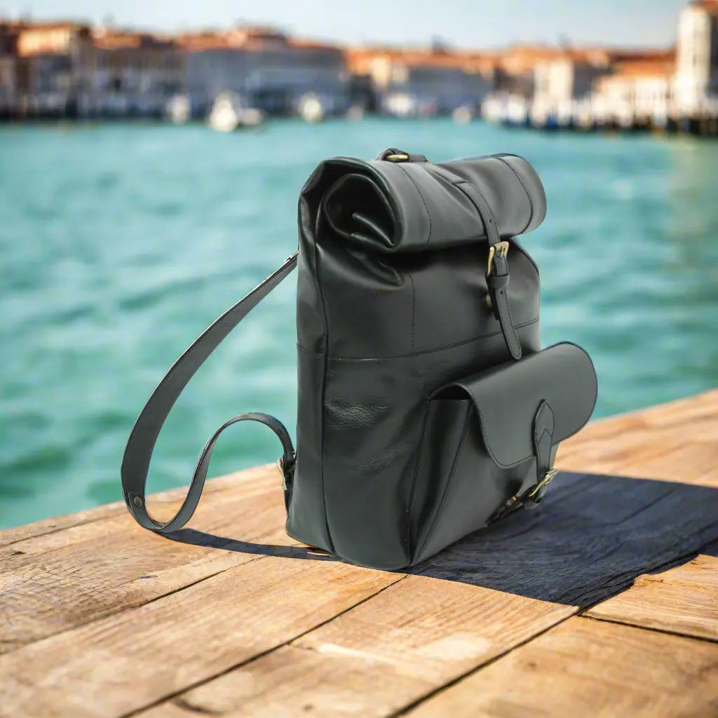 Full Grain Leather Backpack | Travel & Work