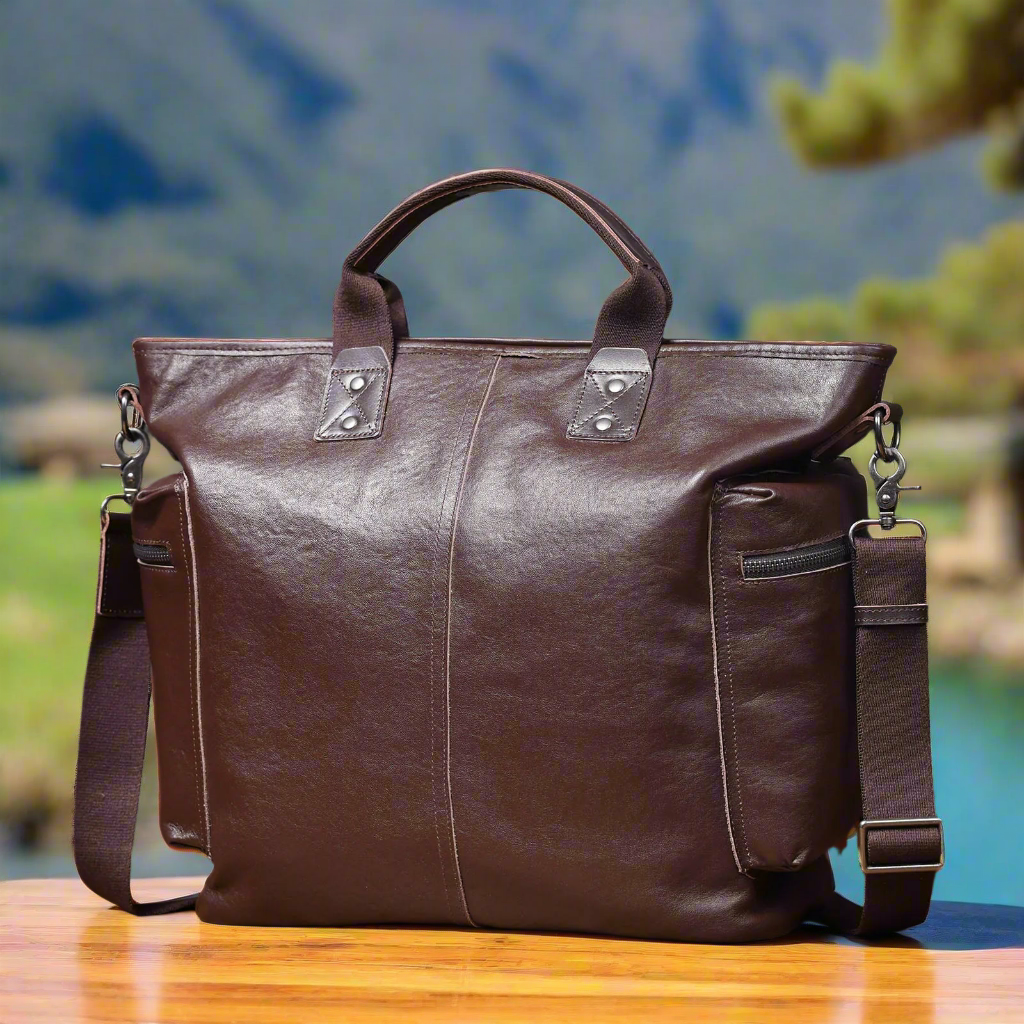 Versatile Premium Leather Briefcase | Office & Casual