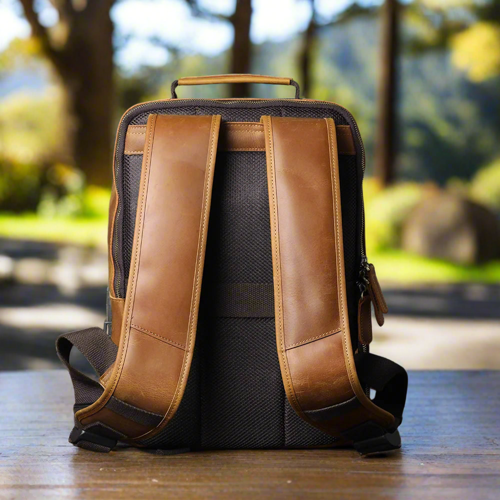 Structured Premium Cowhide Backpack | Travel & Everyday Use
