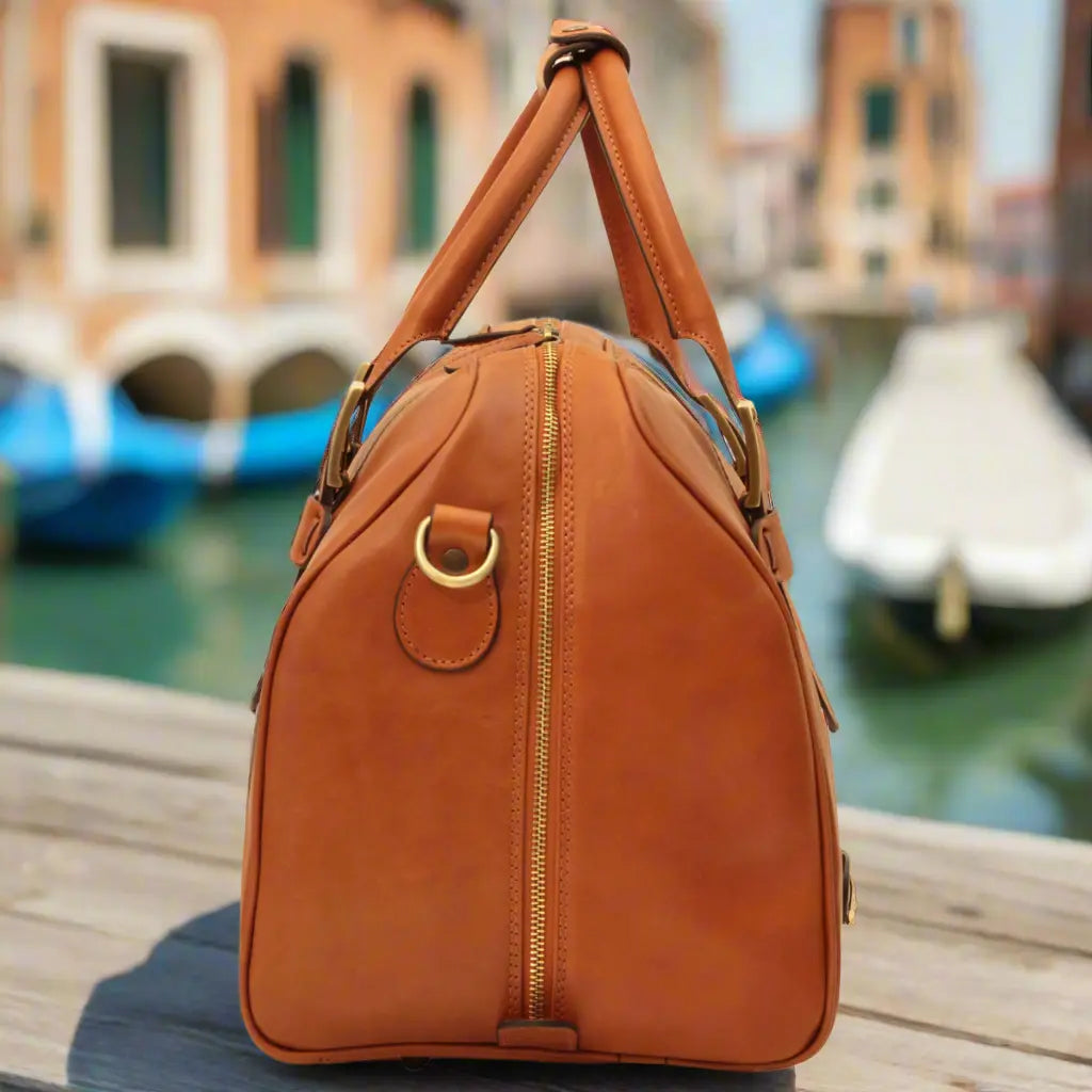 Cowhide Leather Duffel Bag | Travel & Business