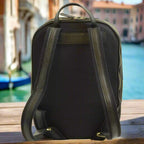 Soft Calfskin Leather Laptop Backpack | Travel & Work